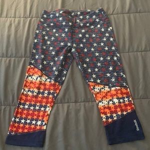 American flag leggings, size medium.